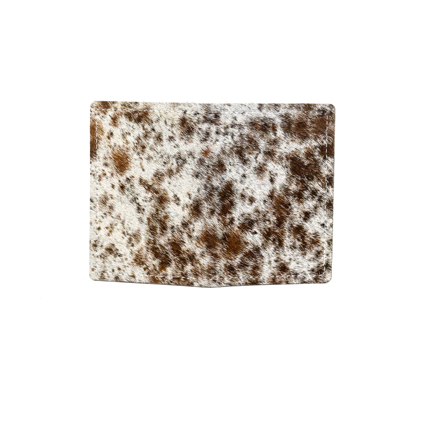 Waylon Wallet - Chocolate & White w/ Deadwood Roses-Waylon Wallet-Western-Cowhide-Bags-Handmade-Products-Gifts-Dancing Cactus Designs