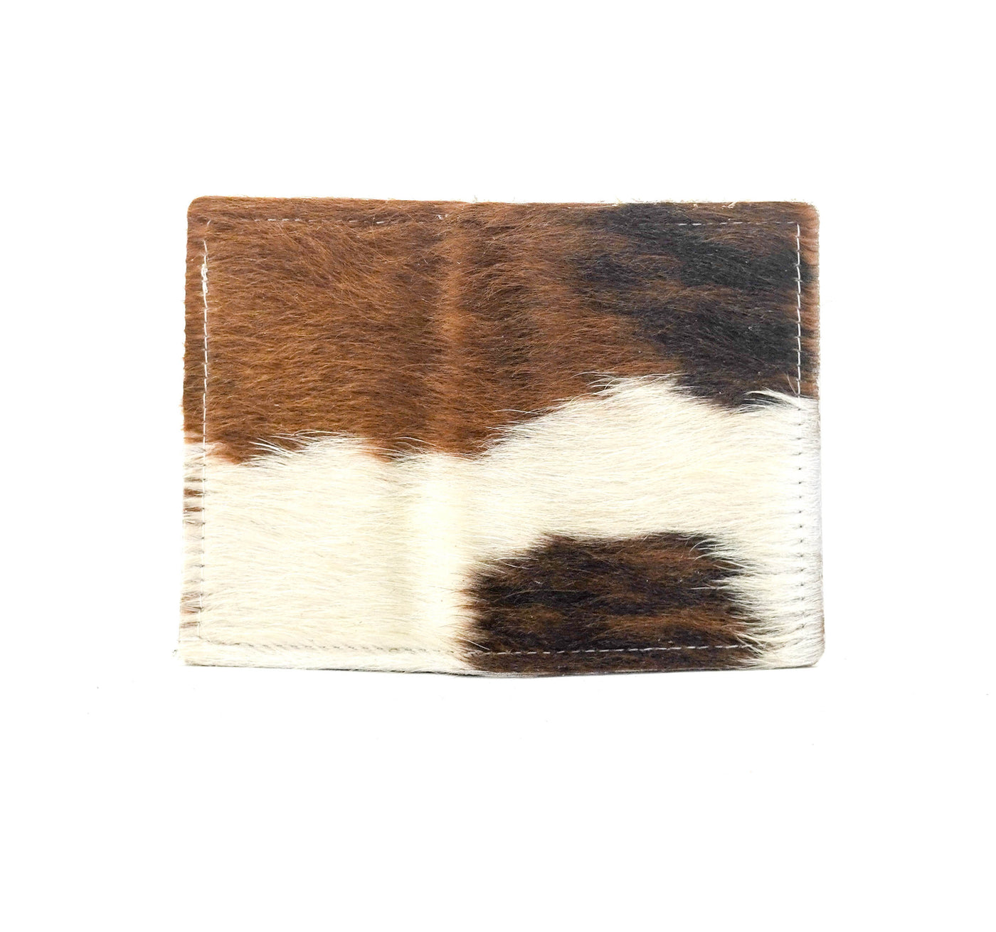 Waylon Wallet - Tricolor w/ Ivory & Brown Dallas Tool-Waylon Wallet-Western-Cowhide-Bags-Handmade-Products-Gifts-Dancing Cactus Designs