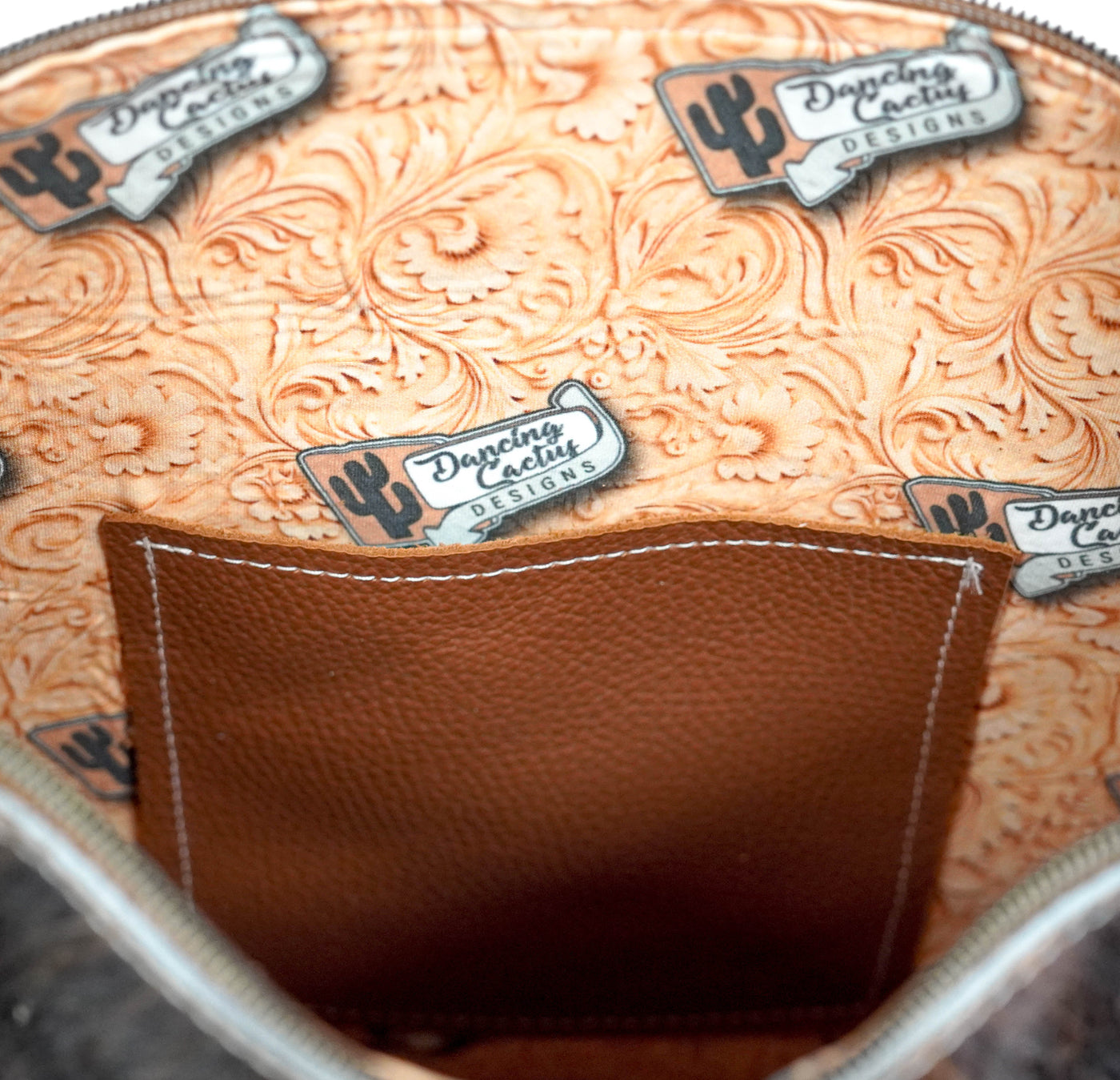 Wynonna - Tricolor w/ Burnt Skulls-Wynonna-Western-Cowhide-Bags-Handmade-Products-Gifts-Dancing Cactus Designs