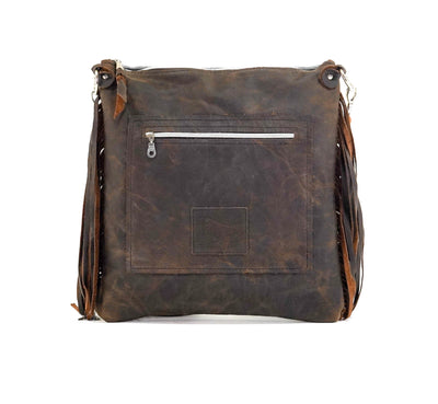 Wynonna - Tricolor w/ Walnut Ostrich-Wynonna-Western-Cowhide-Bags-Handmade-Products-Gifts-Dancing Cactus Designs