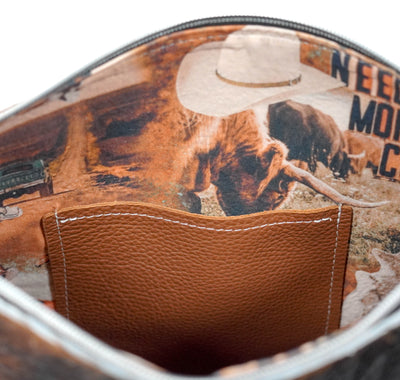 Wynonna - Tricolor w/ Wyoming Tool-Wynonna-Western-Cowhide-Bags-Handmade-Products-Gifts-Dancing Cactus Designs