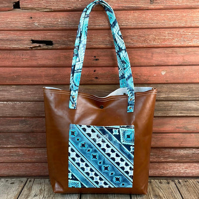 003 Trisha - Chocolate & White w/ Blank Slate-Trisha-Western-Cowhide-Bags-Handmade-Products-Gifts-Dancing Cactus Designs