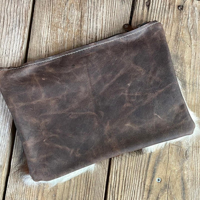 066 Banker's Bag - Tricolor w/ Burnt Brands-Mega Organizer-Western-Cowhide-Bags-Handmade-Products-Gifts-Dancing Cactus Designs
