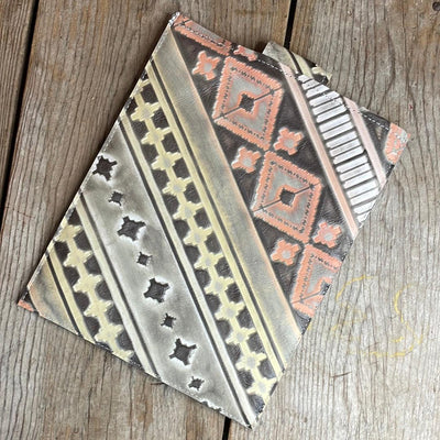 13'' Tablet Sleeve - Rosegold Acid w/ Adobe Navajo-13'' Tablet Sleeve-Western-Cowhide-Bags-Handmade-Products-Gifts-Dancing Cactus Designs