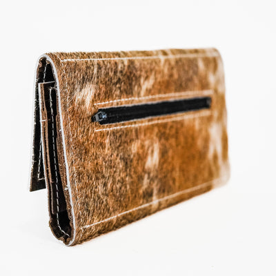 Kacey Wallet - Exotic Longhorn-Kacey Wallet-Western-Cowhide-Bags-Handmade-Products-Gifts-Dancing Cactus Designs