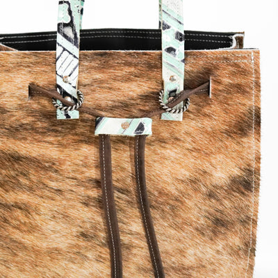 Mini Lainey - Brindle w/ Iceland Navajo-Mini Lainey-Western-Cowhide-Bags-Handmade-Products-Gifts-Dancing Cactus Designs