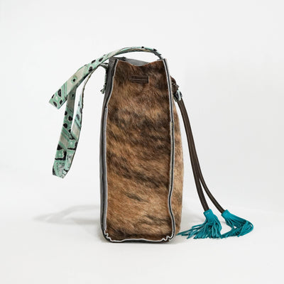 Mini Lainey - Brindle w/ Iceland Navajo-Mini Lainey-Western-Cowhide-Bags-Handmade-Products-Gifts-Dancing Cactus Designs