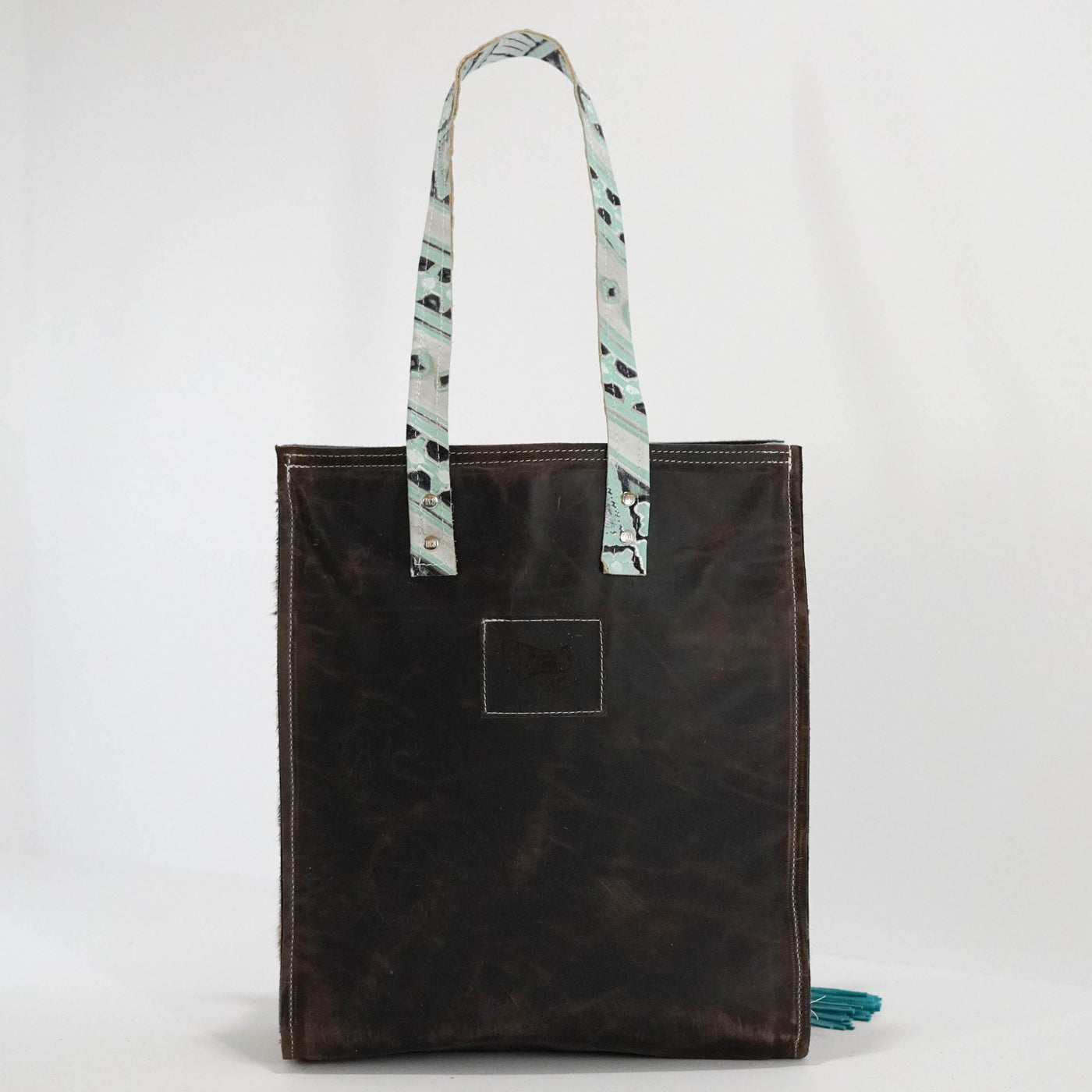 Mini Lainey - Brindle w/ Iceland Navajo-Mini Lainey-Western-Cowhide-Bags-Handmade-Products-Gifts-Dancing Cactus Designs