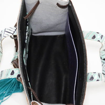 Mini Lainey - Brindle w/ Iceland Navajo-Mini Lainey-Western-Cowhide-Bags-Handmade-Products-Gifts-Dancing Cactus Designs