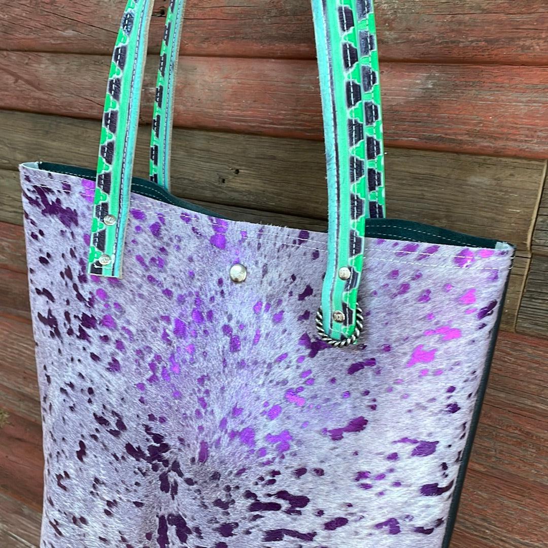 Trisha - Purple Acid w/ Blank Slate-Trisha-Western-Cowhide-Bags-Handmade-Products-Gifts-Dancing Cactus Designs