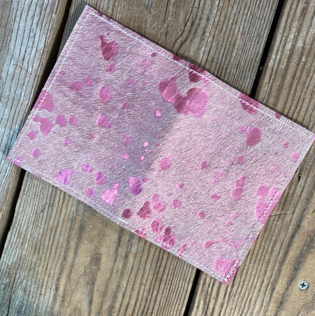 Waylon Wallet - Pink Acid w/-Waylon Wallet-Western-Cowhide-Bags-Handmade-Products-Gifts-Dancing Cactus Designs