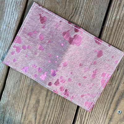 Waylon Wallet - Pink Acid w/-Waylon Wallet-Western-Cowhide-Bags-Handmade-Products-Gifts-Dancing Cactus Designs